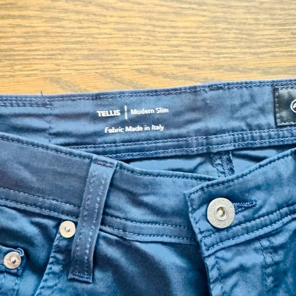 AG TELLIS Modern Slim pants Nordstrom 31x32 navy Men's